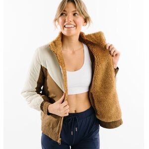 ZYIA Active Sierra Reversible Teddy Bomber Jacket MEDIUM